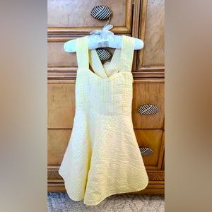Yellow sleeveless Rare Editions girls 4t seersucker summer dress